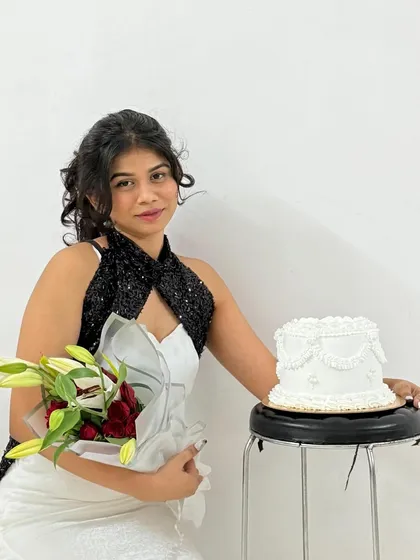 Another shot from the vintage-themed birthday photoshoot.