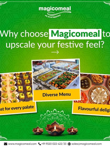 Why choose me to upscale your festive feel? Because I offer a diverse menu, a feast for every palate, and delightful flavors that make every bite a celebration.