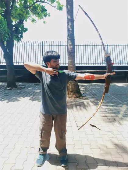 An adult student from our March 2023 batch, fully engaged in his practice.