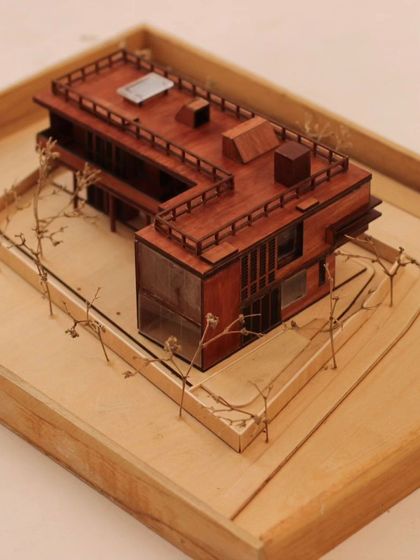 Another angle of the Holiday Home model.