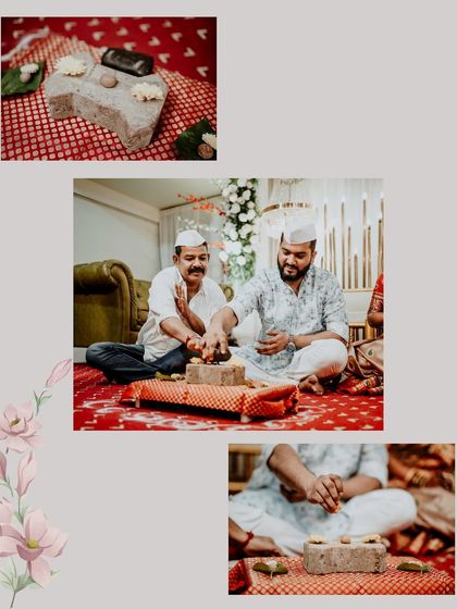 A look at the traditional pooja or rituals performed during an engagement ceremony. This shows my attention to capturing the cultural and familial aspects of the event.