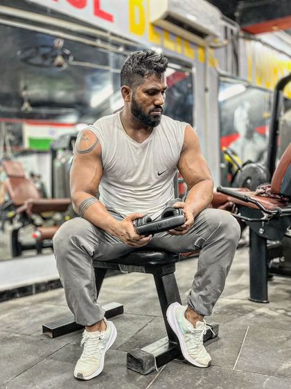 Another shot of my contemplative pose. The mindset is just as important as the physical training.