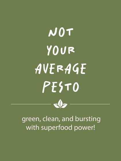 This is not your average pesto. My promise is a spread that is green, clean, and bursting with superfood power, making healthy eating delicious and easy.