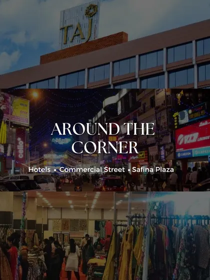 We are located just around the corner from major hotels, Commercial Street, and within the iconic Safina Plaza itself.