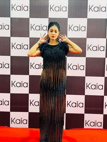 A fun, candid shot from the event.