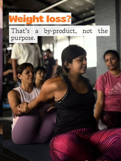 Weight loss? That's a by-product, not the purpose. The real goal is to build a stronger, more capable body that you feel at home in.