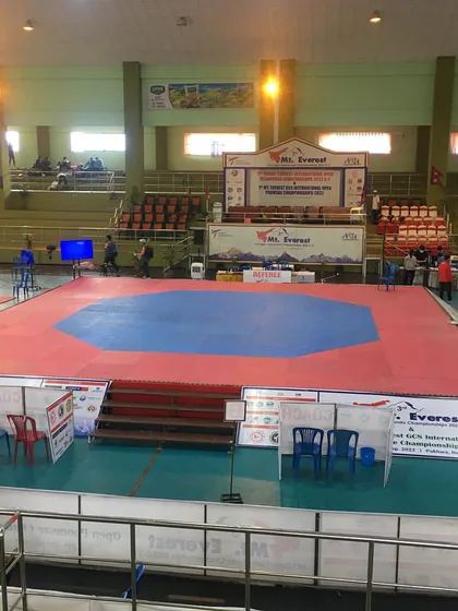 Another view of the arena at the Mt. Everest International Open. We ensure our students are exposed to professionally organized, high-stakes tournaments.
