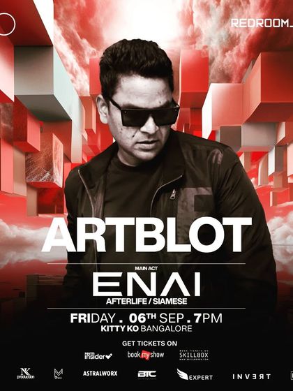 My poster for the night I supported Afterlife artist Enai at Kitty Ko. A deep and melodic journey from start to finish.