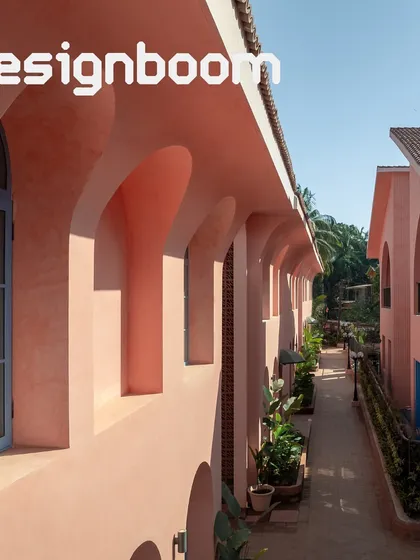 Another image from our Designboom feature, showcasing the pedestrian streetscape of Baia Villas. The project was recognized for its homage to the past, thoughtfully reimagined for today's standards of luxury and relaxation.