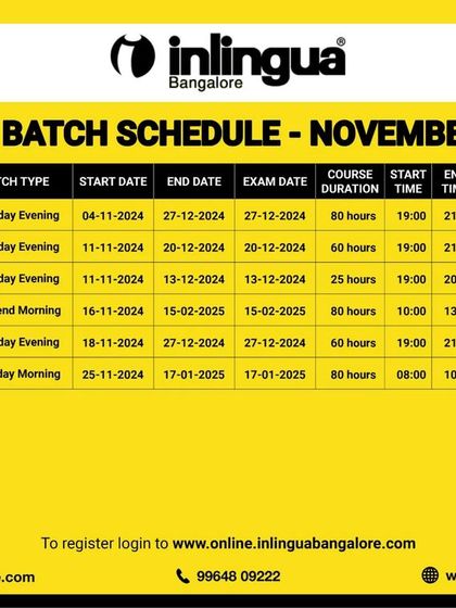 Inlingua - Individual Language Courses Find Your Batch: Upcoming Schedules photo 12