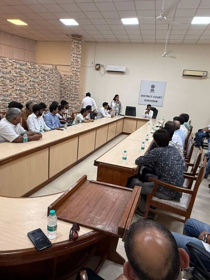 The orientation program for the DAWN Scheme 2025 at Gurugram Court. This initiative unites various stakeholders to combat substance abuse through coordinated action.