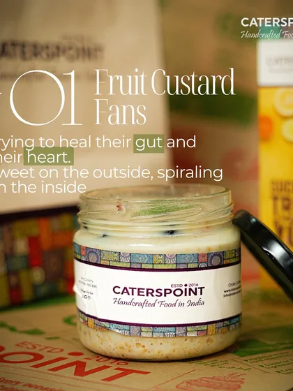 Our Fruit Custard is for those who are sweet on the outside but spiraling on the inside. It's the perfect comfort food to heal your gut and your heart.