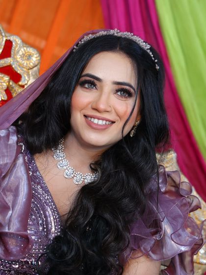 A beautiful smile from the happy bride-to-be at her engagement.