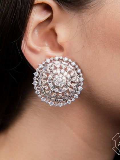 These big diamond statement earrings are the key to making you unforgettable.