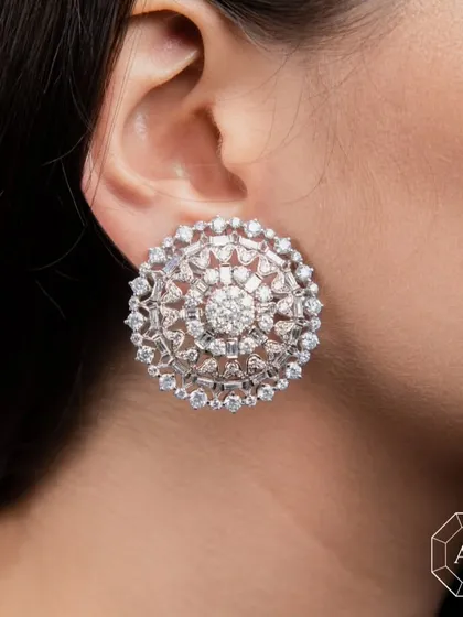 These big diamond statement earrings are the key to making you unforgettable.