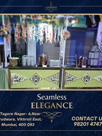 The beverage counter should be an attraction, not an afterthought. I design and provide elegant, custom-styled bar setups like this one, featuring ornate details and professional-grade equipment. This ensures the beverage service seamlessly integrates with your event's decor and theme.