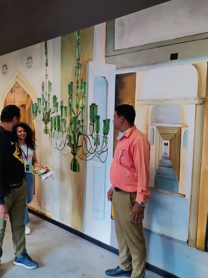 Shagufta - Mural and Wall Art Painting From Blank Wall to Final Stroke photo 11