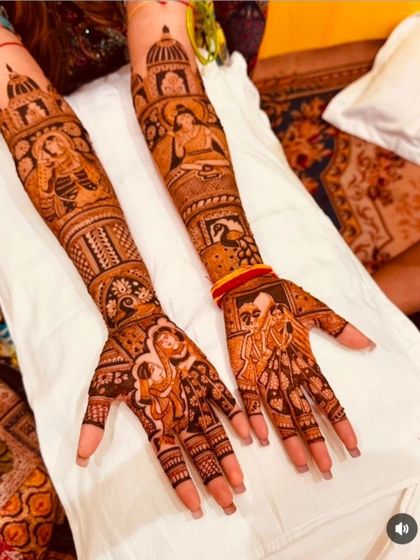 Kanha Mehandi - Bridal Mehndi Custom Storytelling & Portrait Mehndi photo 45