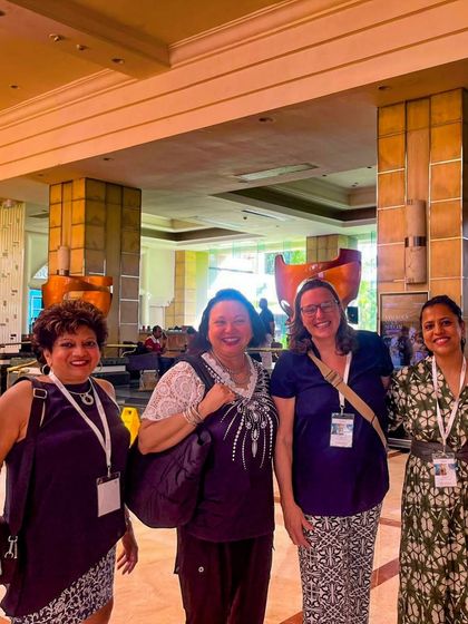 Our faculty connecting with fellow educators from around the world at the Nienhuis Montessori Retreat in Sri Lanka.