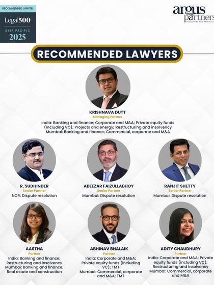 A showcase of our 'Recommended Lawyers' in The Legal 500 Asia Pacific Rankings 2025, featuring myself and several key partners.
