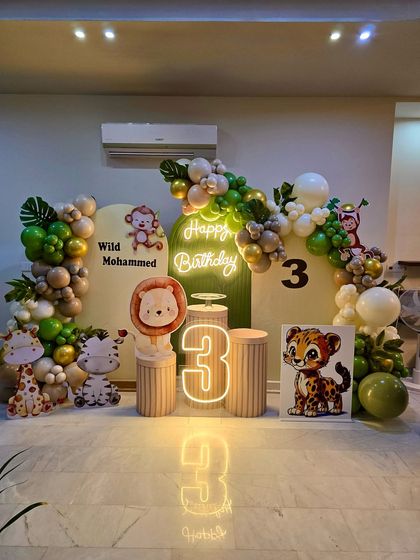 We brought the jungle to Noida with this fantastic setup. It shows our capability to create immersive themes in any location.