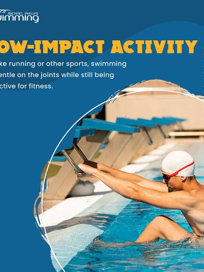 Unlike running or other high-impact sports, swimming is a low-impact activity. It's gentle on the joints, making it an effective and safe fitness option for people of all ages and abilities.