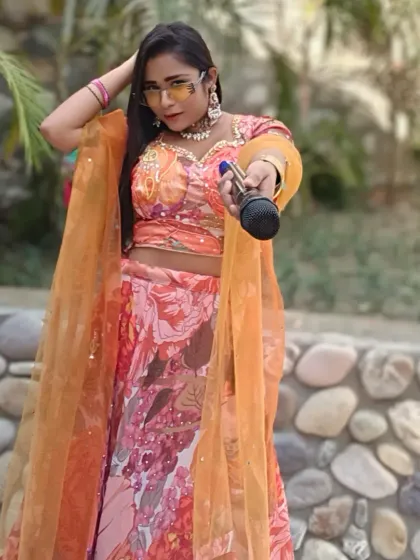 Mic in hand, I'm ready to get this Mehndi party started. My goal is to ensure the bride and her family have the most memorable and fun-filled day.