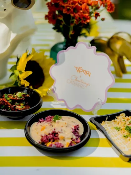 This image displays a trio of my most popular fusion dishes. The vibrant colours and creative presentation of the Lotus Stem, Purple Rice, and Orzo Pasta dishes hint at the unique flavour combinations I offer.