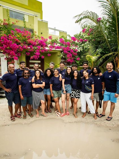 The full group from our Fuvamulah trip. It was a large group, but the camaraderie was incredible.