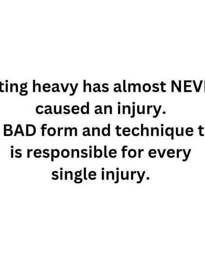 Lifting heavy has almost never caused an injury. It's bad form and technique that are responsible for every single injury.