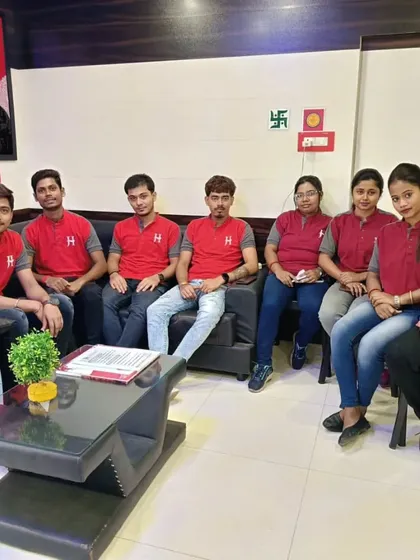 The team at my Jawed Habib Bangaon salon in their brand-new uniforms. They are ready to serve you with a fresh look and renewed energy.