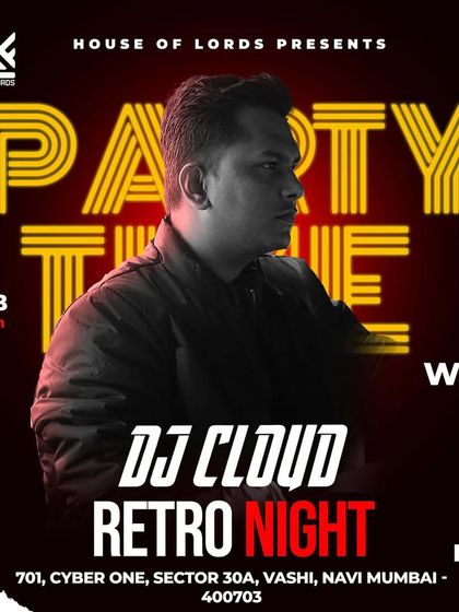 My poster for a Retro Night at House of Lords in Vashi. I enjoy curating sets for theme nights, digging deep to play classic tracks that get everyone nostalgic.