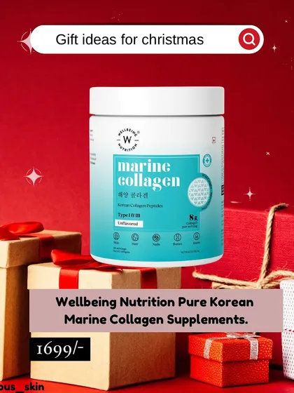 **Product Example: Wellbeing Nutrition Pure Korean Marine Collagen.** This is one of many collagen supplements available. Remember to consult a dermatologist to see if this type of product is appropriate for your specific needs.
