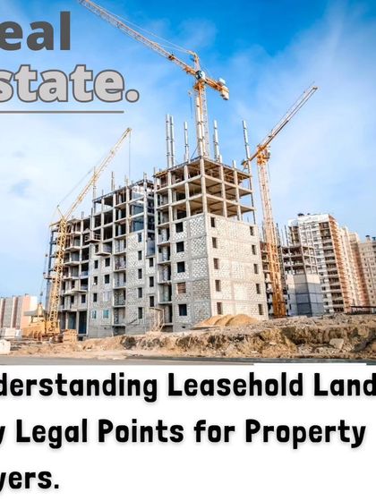This post introduces the key legal points every property buyer should know about leasehold land. Understanding the difference between leasehold and freehold is crucial for making an informed investment decision.