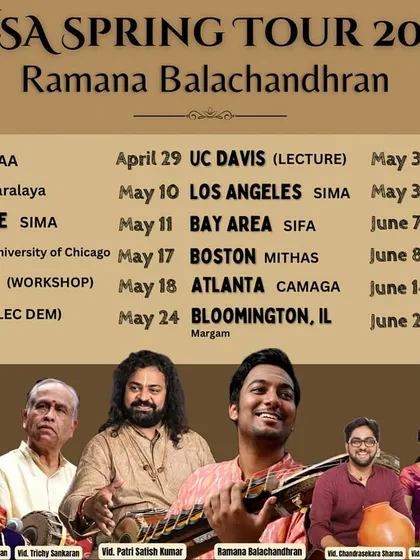 The schedule for my USA Spring Tour in 2025. I am really looking forward to performing across the country and meeting everyone.