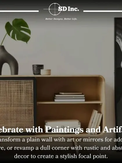 This tip suggests celebrating with paintings and artifacts. Transforming a plain wall with art or mirrors can add allure and create a stylish focal point in your apartment.