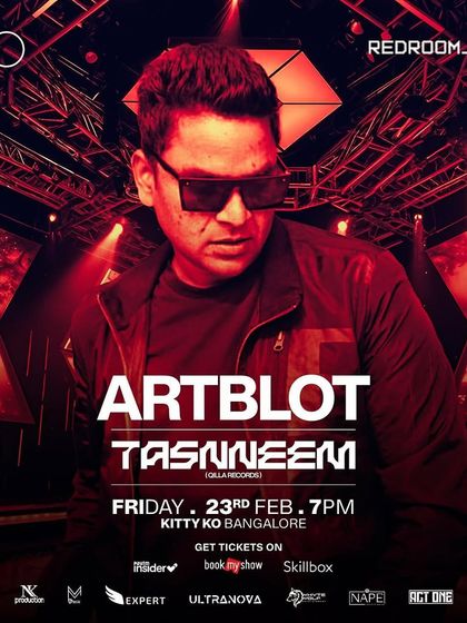 My personalized poster for a Redroom Friday with Tasnneem. I played both the opening and closing sets, bookending her fantastic performance.