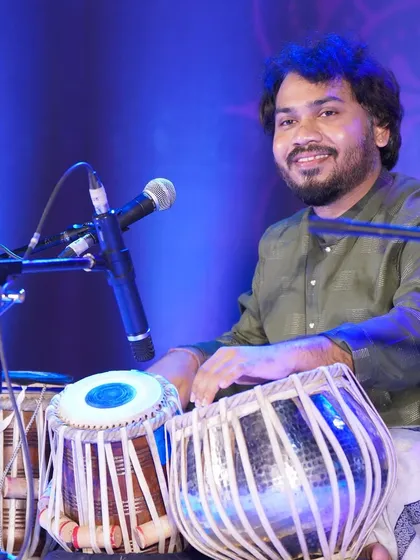 Captured during my solo performance at the Gyandev Sangeet Mahotsav in Pune, accompanied by the wonderful Shri Milind Vasudev ji.