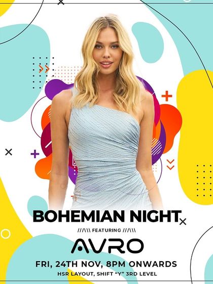 Another poster for Bohemian Night at Shift, showing the consistency of my themed events.