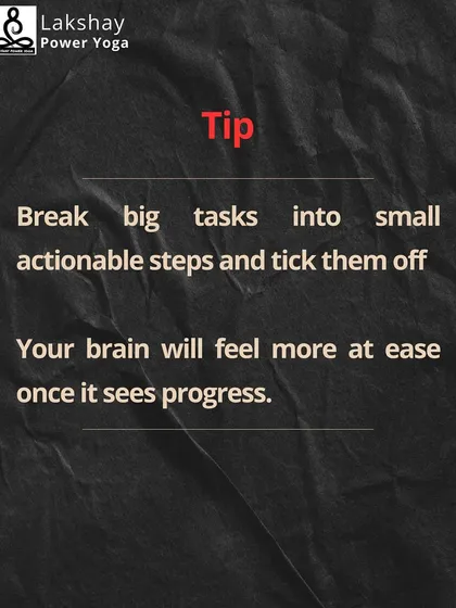 A simple tip to counter the Zeigarnik Effect: break big tasks into small, actionable steps.