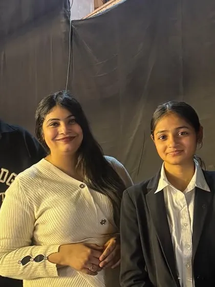 Our students networking and learning behind the scenes at a major media event. We encourage them to engage with the industry beyond the classroom.