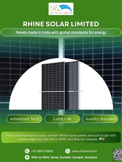 My panels are made in India to global standards. Featuring advanced tech like Mono PERC and Bifacial modules, they are built tough to handle extreme heat and heavy rainfall, ensuring a long life and quality-assured performance.