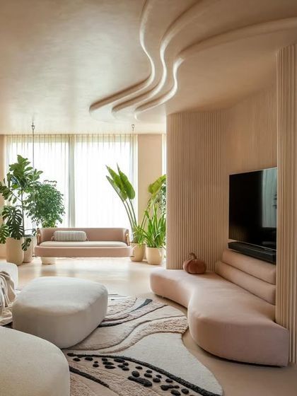 The open-plan layout of the "House of Mousse" connects the living, dining, and kitchen areas. The design ensures that from any point, you feel part of a larger, unified space that is both expansive and intimate.