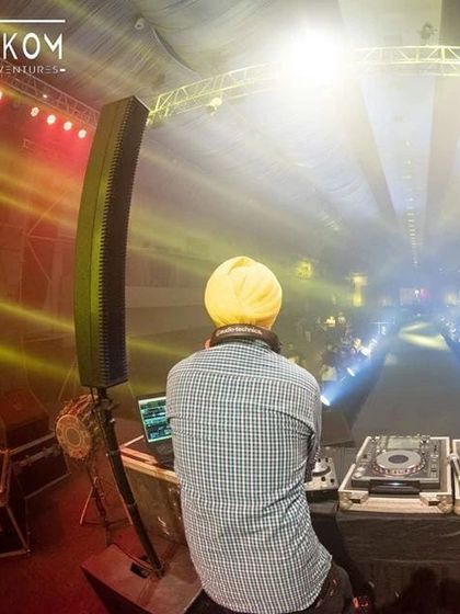 The results you achieve are in direct proportion to the effort you apply. This shot from behind the decks at a large event reflects my commitment to every performance.