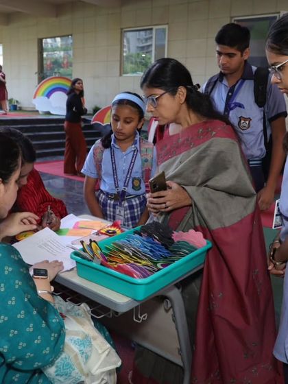 Students register for different activities at the 'Carpe Diem' event. We encourage wide participation to ensure every student gets a chance to explore their interests.