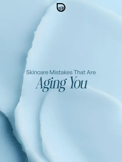 This is the title card for a series on skincare mistakes that are aging you. It's not just time; it's often the wrong habits that accelerate visible signs of aging.