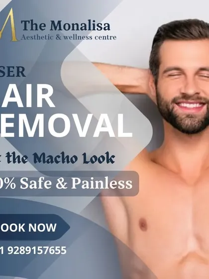 Our laser hair removal services are for everyone. This treatment is an effective and popular solution for men looking to reduce unwanted body hair on areas like the chest and back for a clean, well-groomed appearance.