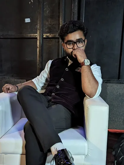 A moment of thought backstage. Every show is a new story to tell.