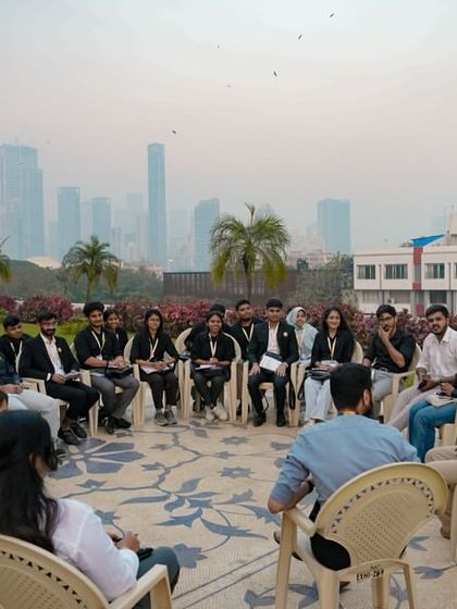 A workshop held in a circle to encourage open dialogue and equal participation, a core tenet of our community-led design process.