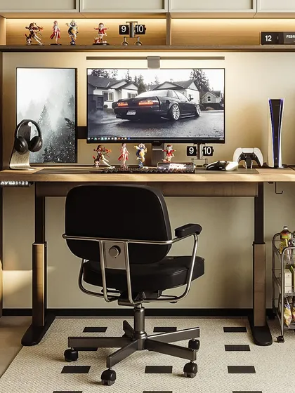Another view of the course workspace, this time set up for gaming. It shows the versatility of the skills I teach, from professional setups to personal passion projects.